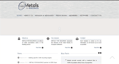 Desktop Screenshot of metalsforbuildings.eu