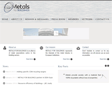 Tablet Screenshot of metalsforbuildings.eu